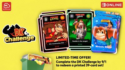 Nintendo ofrece cartas físicas de Donkey Kong por completar DK Challenge en América