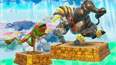 Donkey Kong Bananza confirma nuevas estatuas para su DLC Caza de esmeraldas