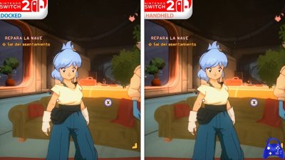 Comparativa en vídeo entre el modo portátil y el modo televisión de Orbitals en Nintendo Switch 2