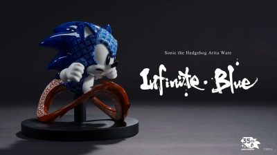 Solo se fabricarán 50 unidades de esta estatua de porcelana «Infinite Blue» de Sonic por su 35 aniversario